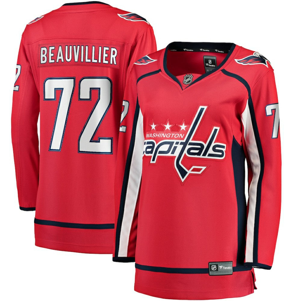 NHL Red Anthony Beauvillier Washington Capitals Fanatics Women's Home Breakaway Player Jersey