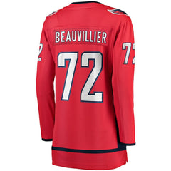 NHL Red Anthony Beauvillier Washington Capitals Fanatics Women's Home Breakaway Player Jersey