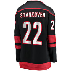 NHL Black Logan Stankoven Carolina Hurricanes Fanatics Women's Home Breakaway Player Jersey
