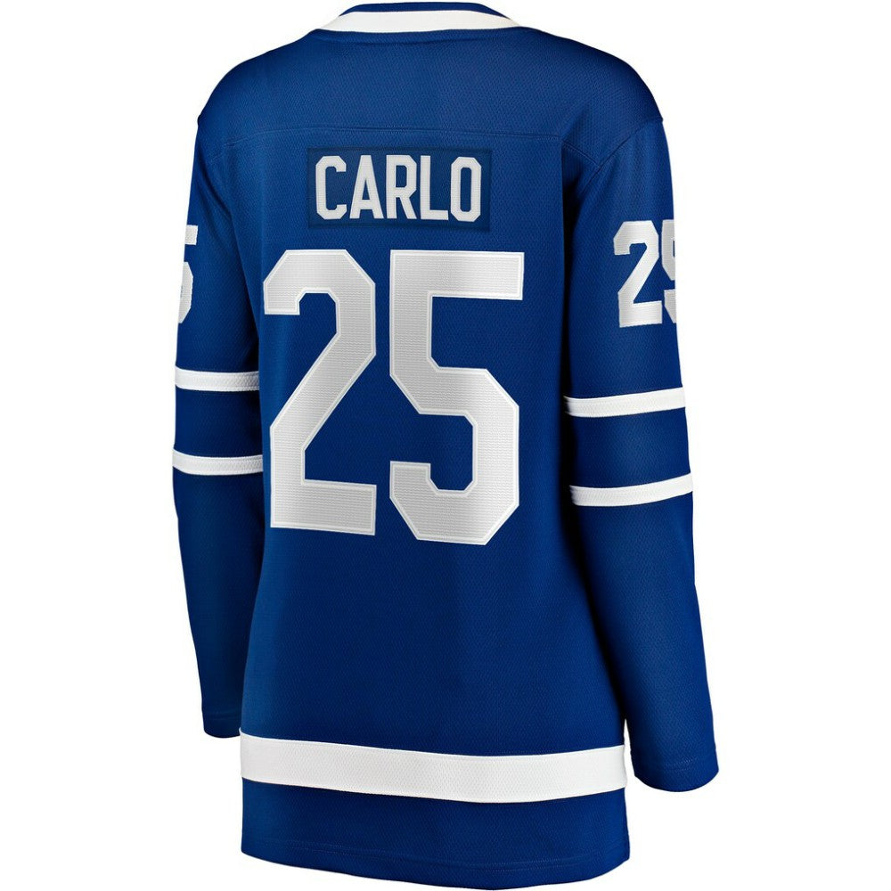 NHL Blue Brandon Carlo Toronto Maple Leafs Fanatics Women's Home Breakaway Player Jersey