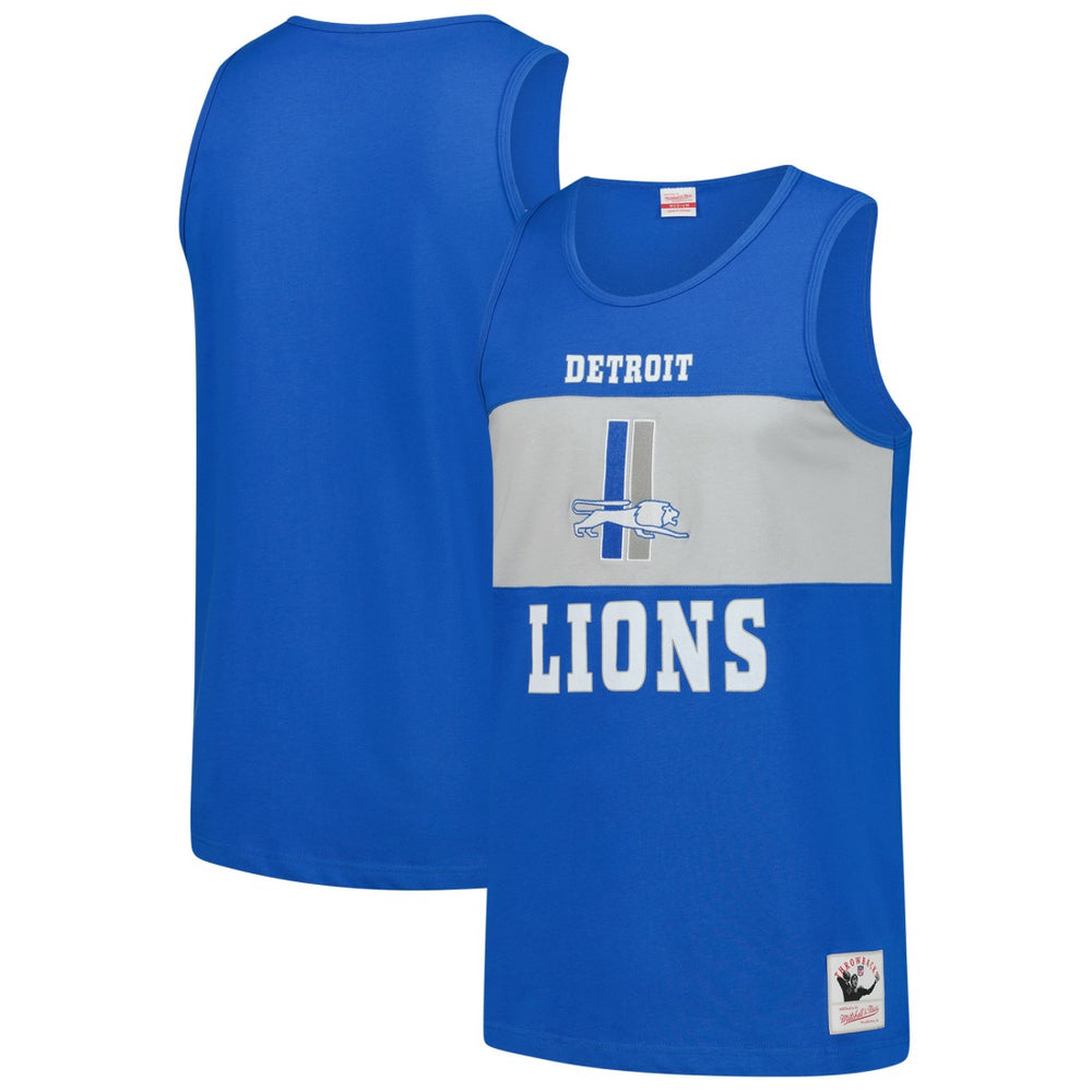 Retro Colorblock Tank Top - Detroit Lions