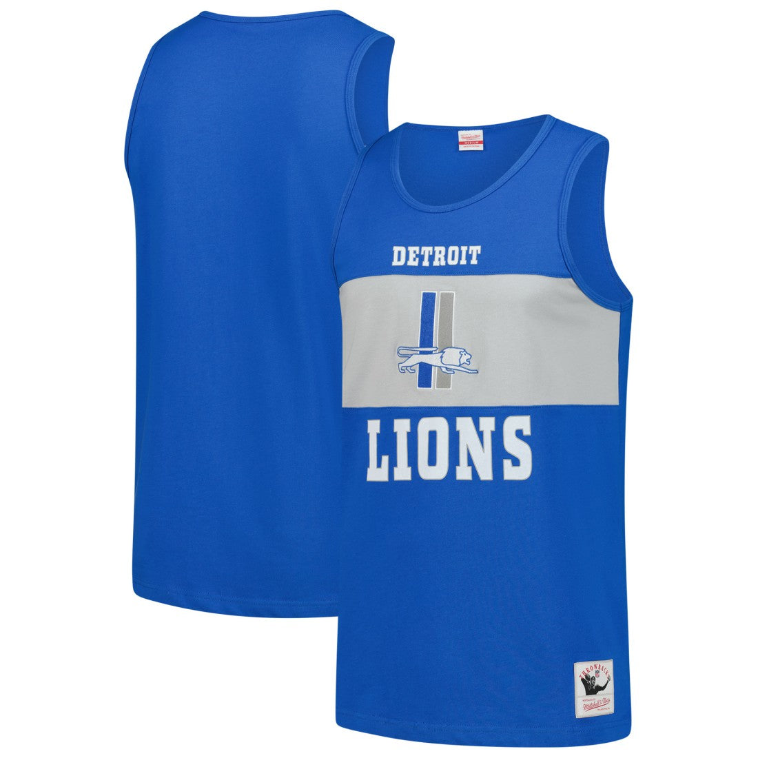 Retro Colorblock Tank Top - Detroit Lions