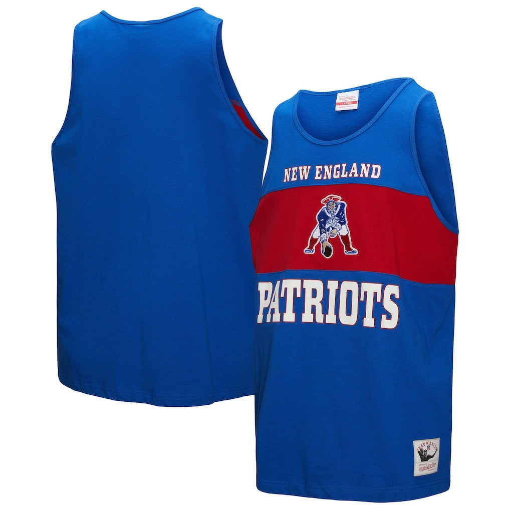 Retro Colorblock Tank Top - New England Patriots
