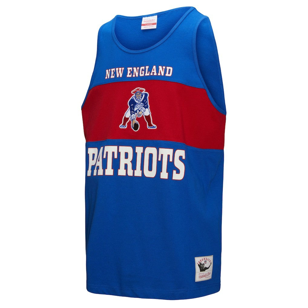 Retro Colorblock Tank Top - New England Patriots