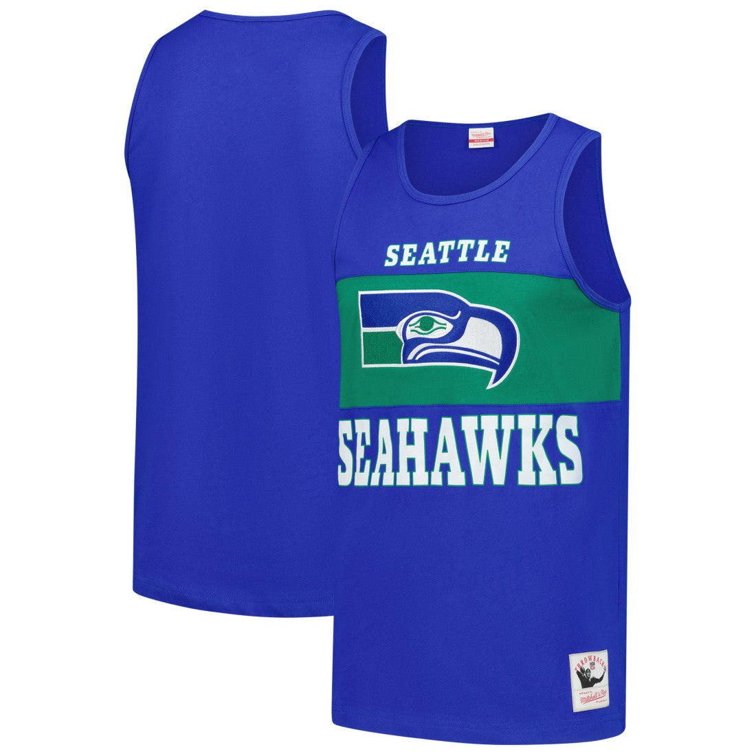 Retro Colorblock Tank Top - Seattle Seahawks