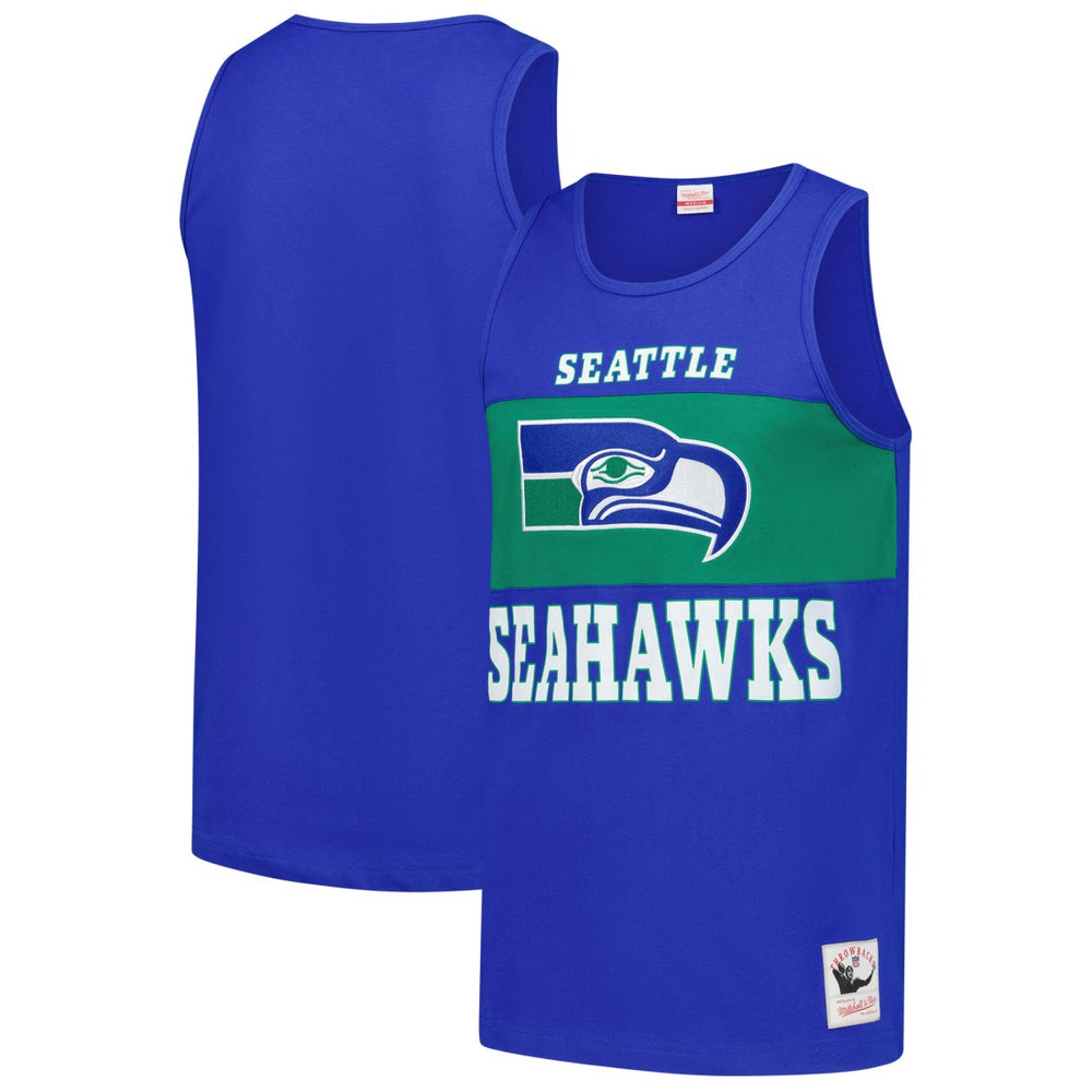 Retro Colorblock Tank Top - Seattle Seahawks
