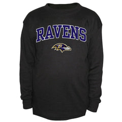 Big & Tall Thermal Long Sleeve Crew Neck T-Shirt - Baltimore Ravens