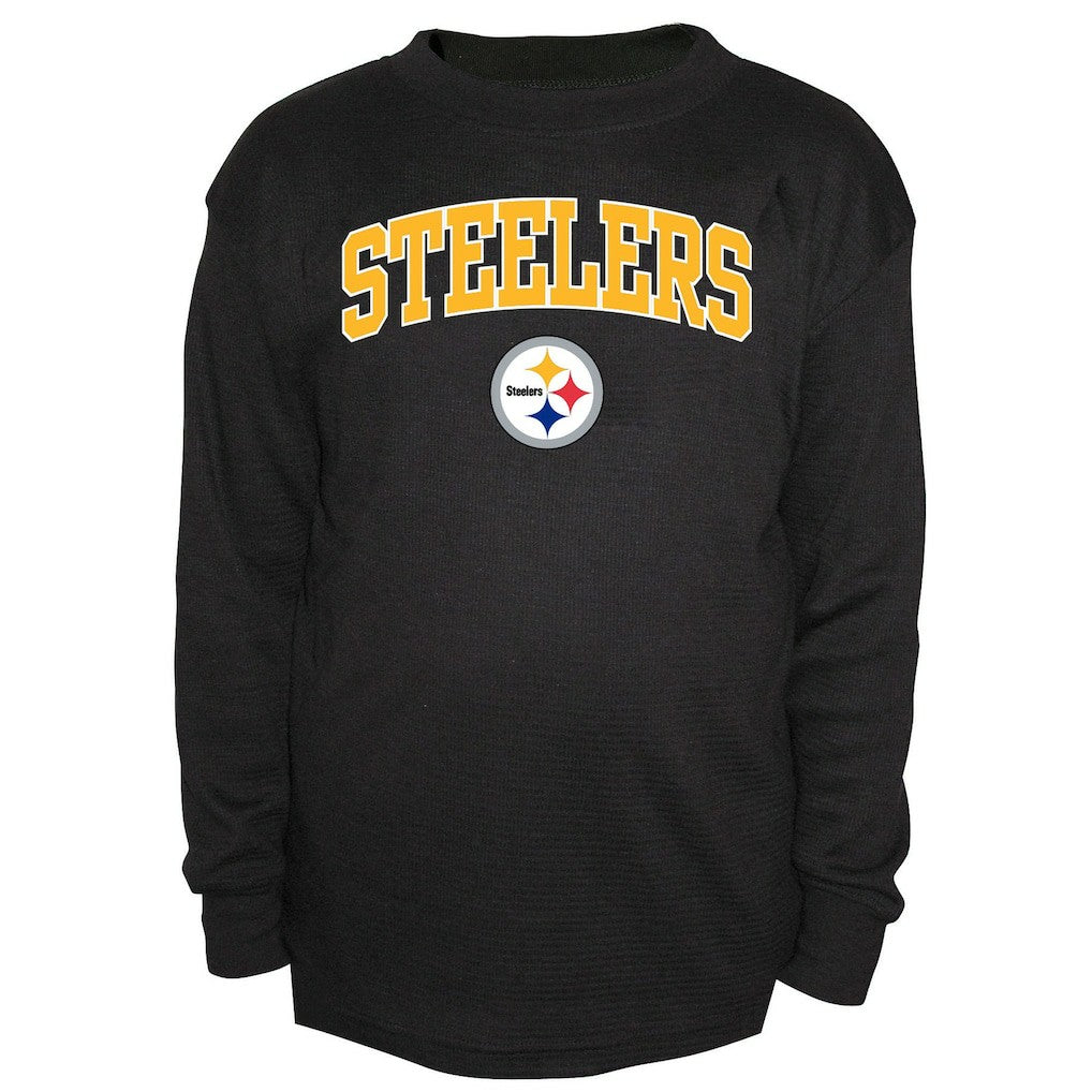 Big & Tall Thermal Long Sleeve Crew Neck T-Shirt - Pittsburgh Steelers