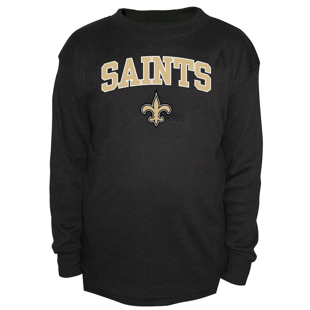 Big & Tall Thermal Long Sleeve Crew Neck T-Shirt - New Orleans Saints