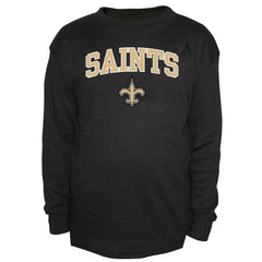 Big & Tall Thermal Long Sleeve Crew Neck T-Shirt - New Orleans Saints