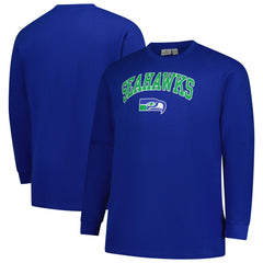 Big & Tall Throwback Thermal Long Sleeve T-Shirt - Seattle Seahawks