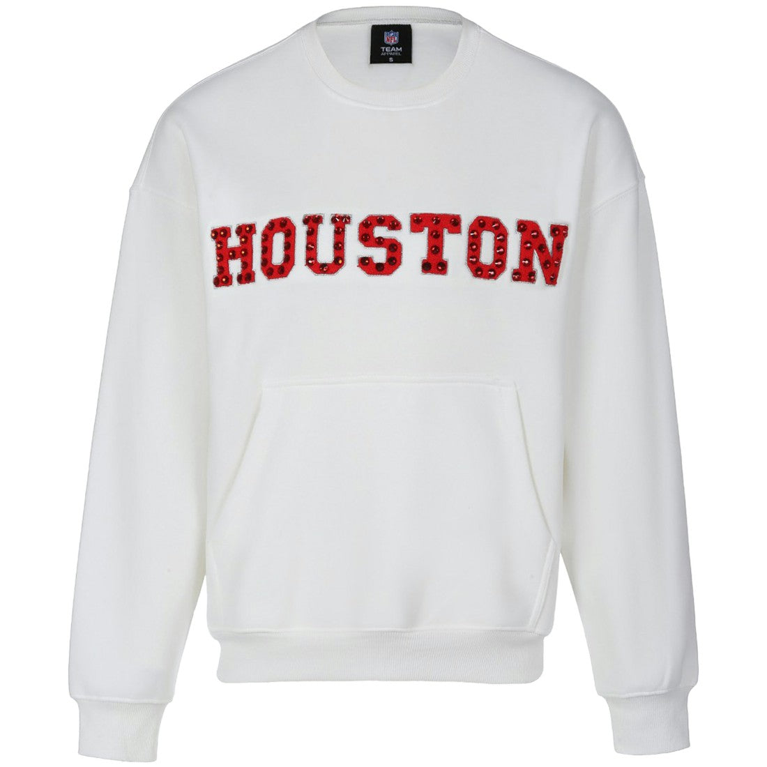 Cuce Women's Chenille Jeweled Sweatshirt - Houston Texans