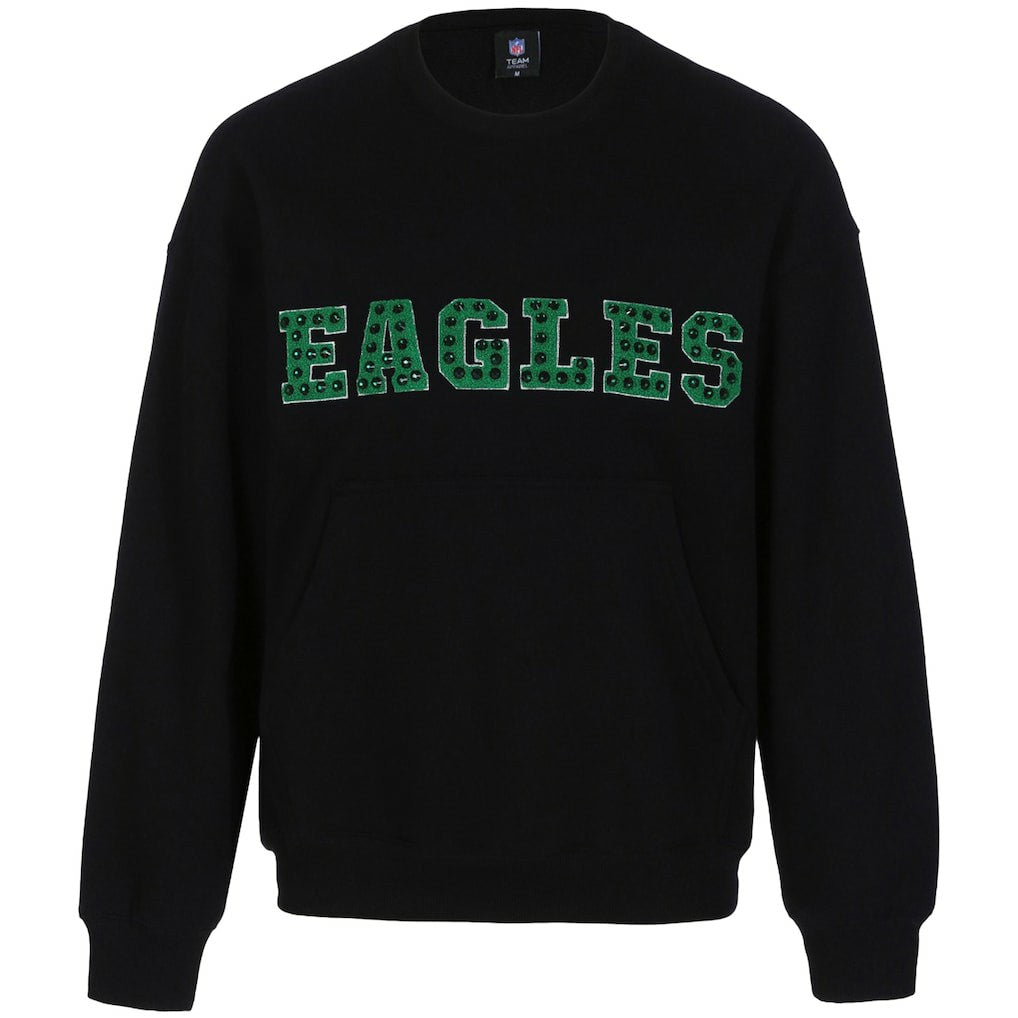 Cuce Women's Chenille Jeweled Sweatshirt - Philadelphia Eagles