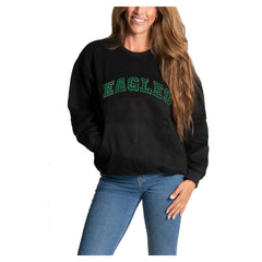 Cuce Women's Chenille Jeweled Sweatshirt - Philadelphia Eagles