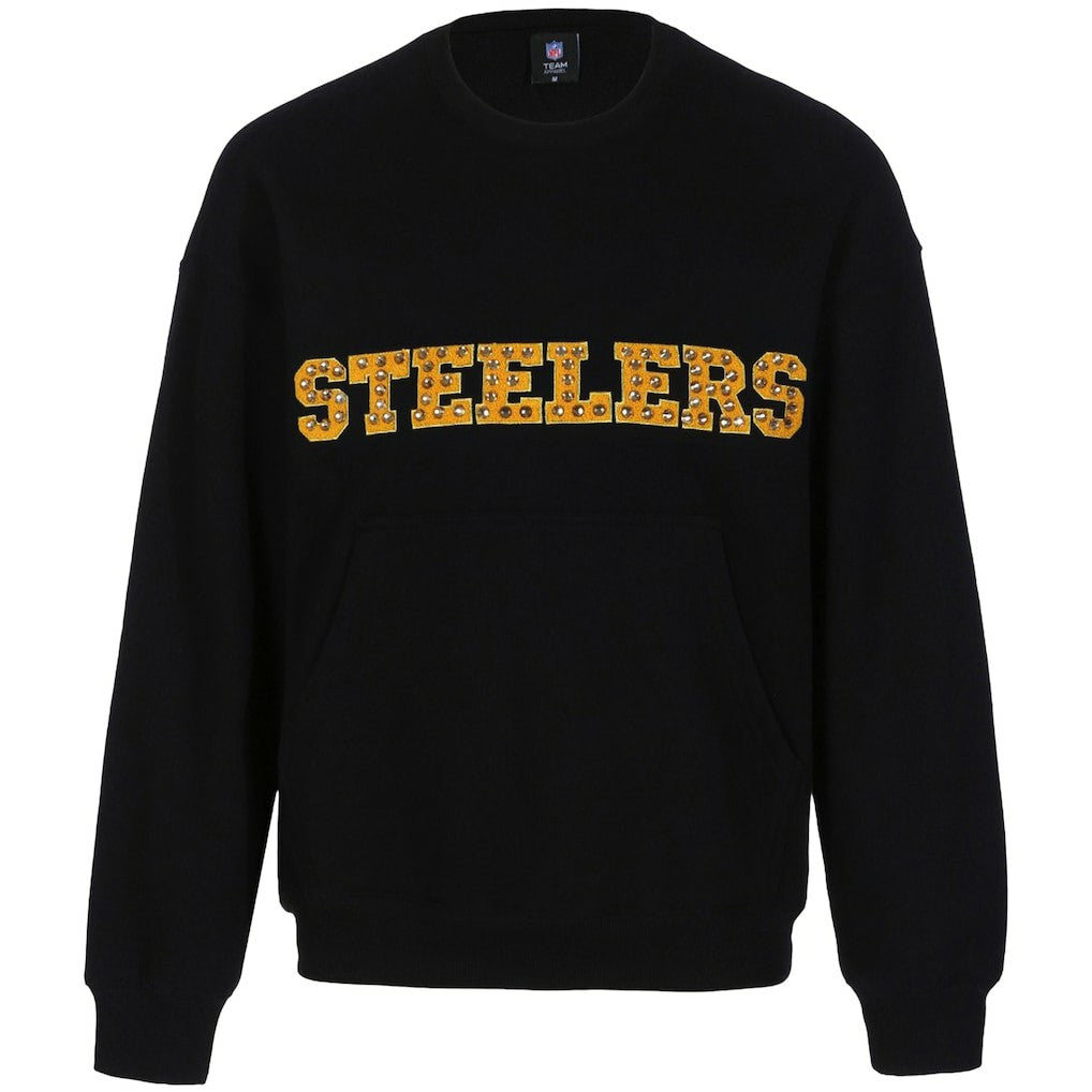 Cuce Women's Chenille Jeweled Sweatshirt - Pittsburgh Steelers