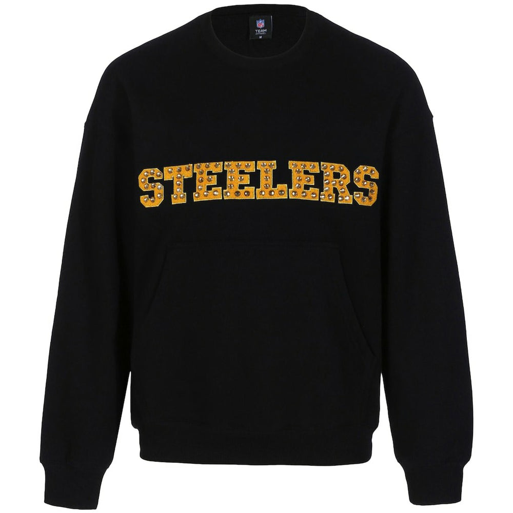 Cuce Women's Chenille Jeweled Sweatshirt - Pittsburgh Steelers