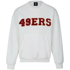 Cuce Women's Chenille Jeweled Sweatshirt - San Francisco 49ers