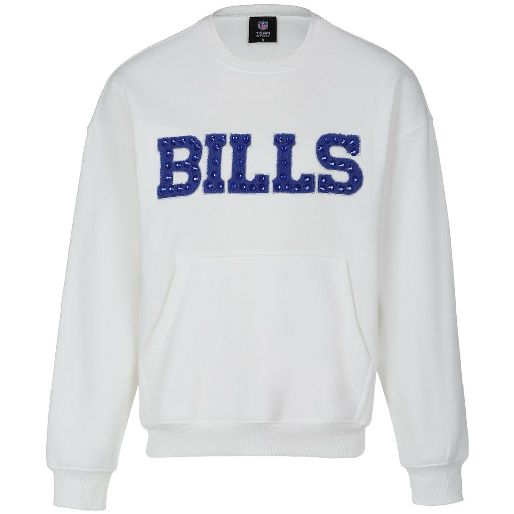 Cuce Women's Chenille Jeweled Sweatshirt - Buffalo Bills
