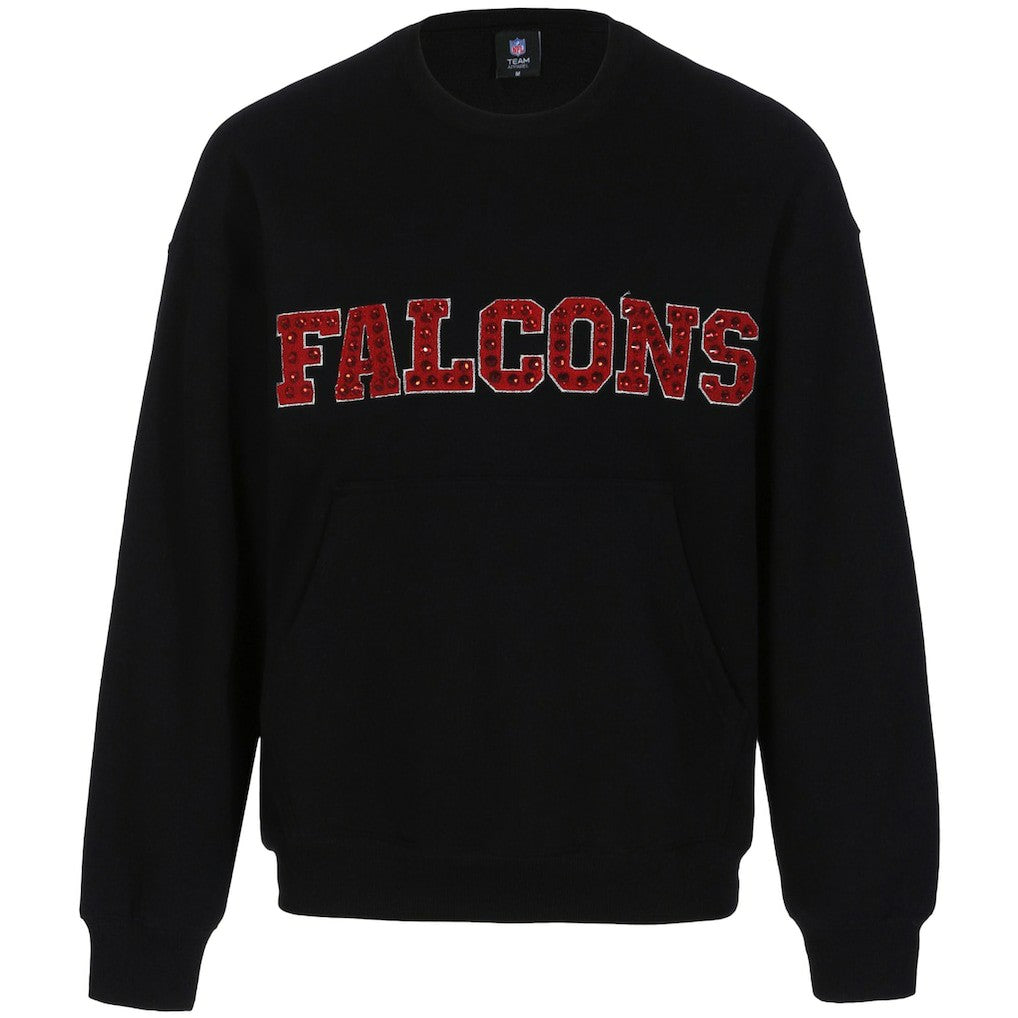 Cuce Women's Chenille Jeweled Sweatshirt - Atlanta Falcons