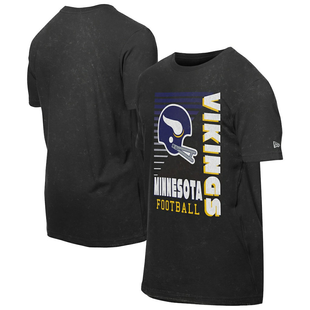 Retro Logo Enzyme Washed Oversized T-Shirt - Minnesota Vikings