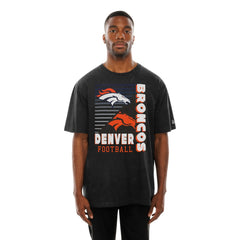 Enzyme Washed Oversized T-Shirt - Denver Broncos