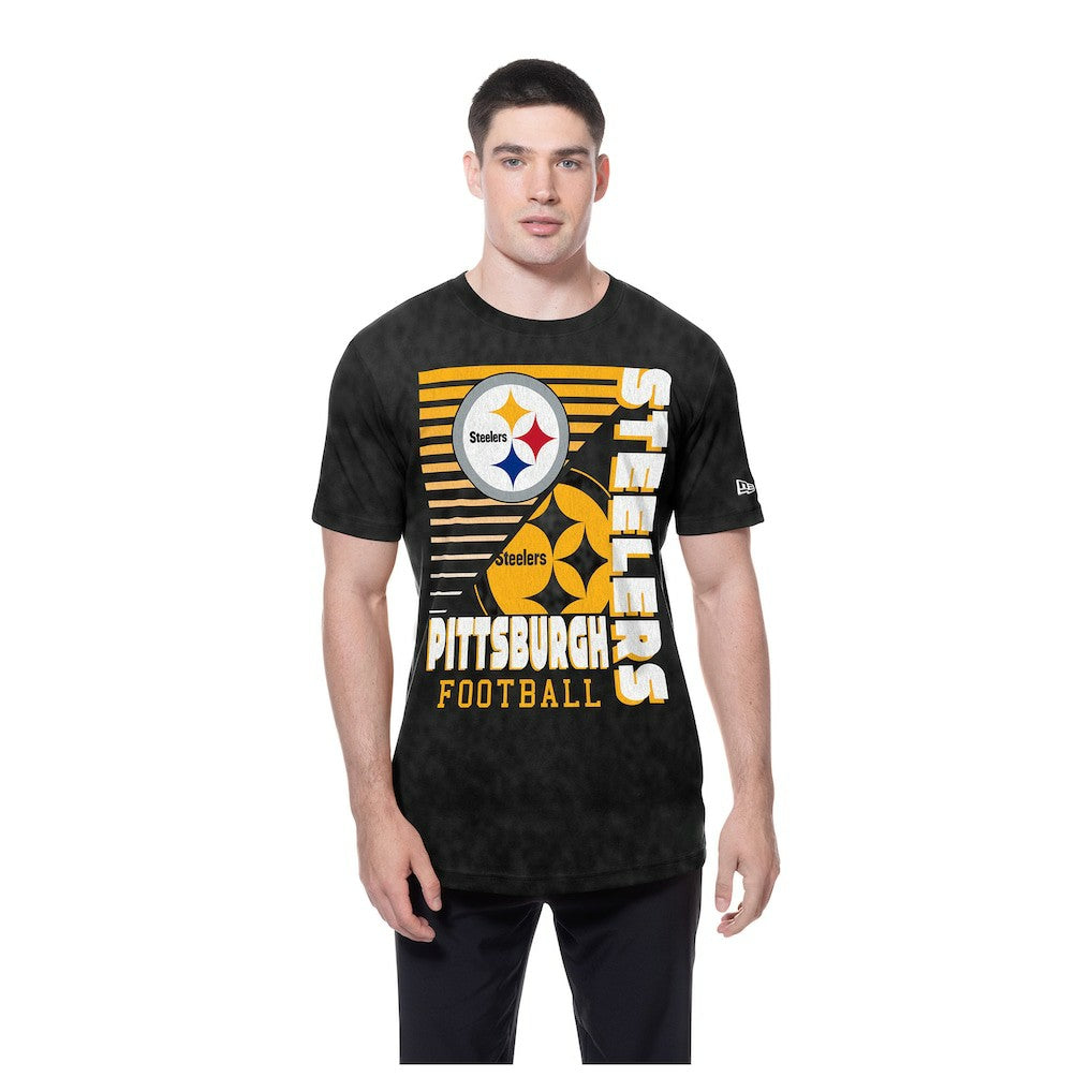 Enzyme Washed Oversized T-Shirt - Pittsburgh Steelers