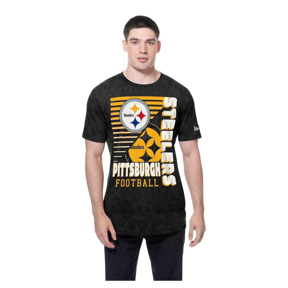 Enzyme Washed Oversized T-Shirt - Pittsburgh Steelers