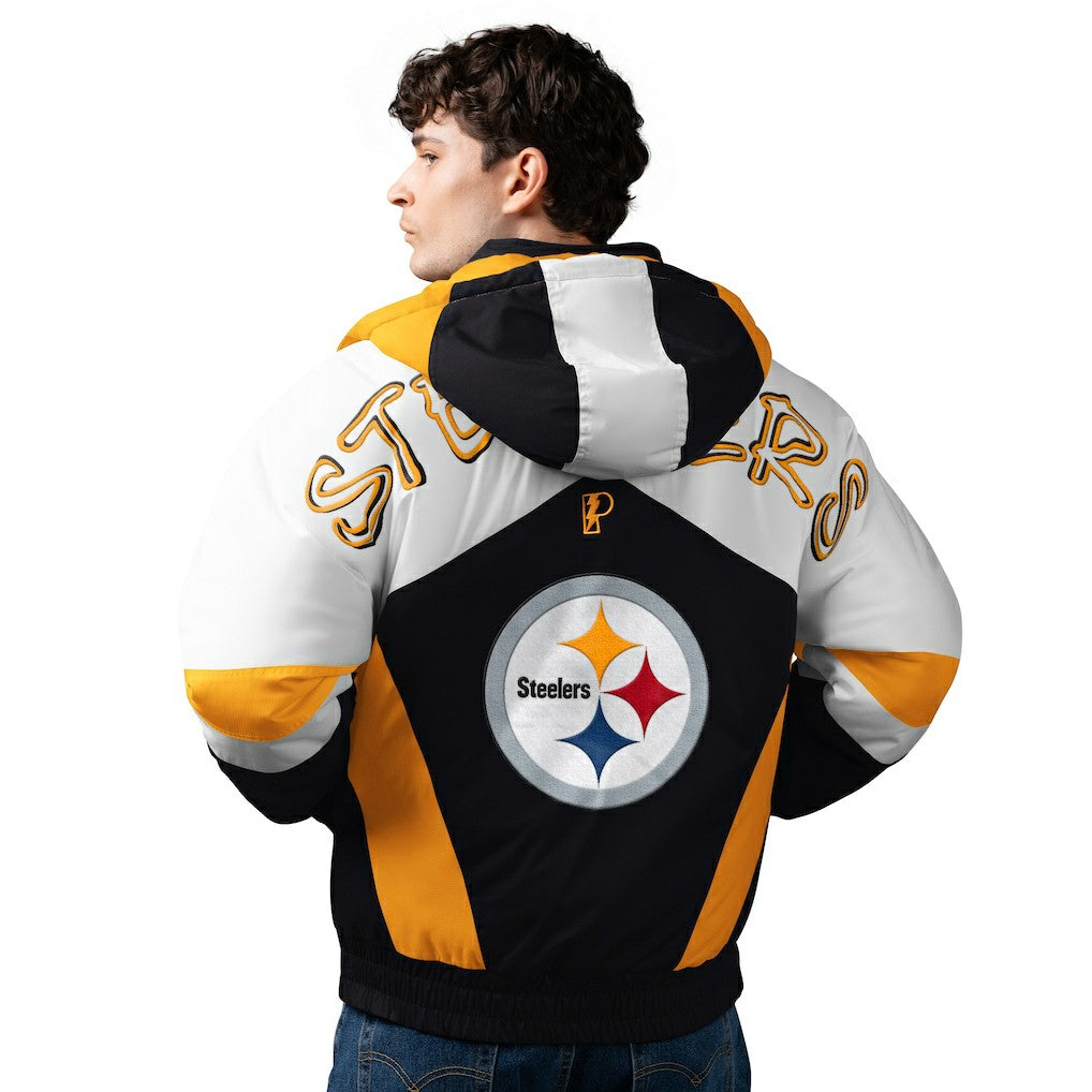 Pro Player Shoulder To Shoulder Polyfill Full-Zip Hooded Jacket - Pittsburgh Steelers