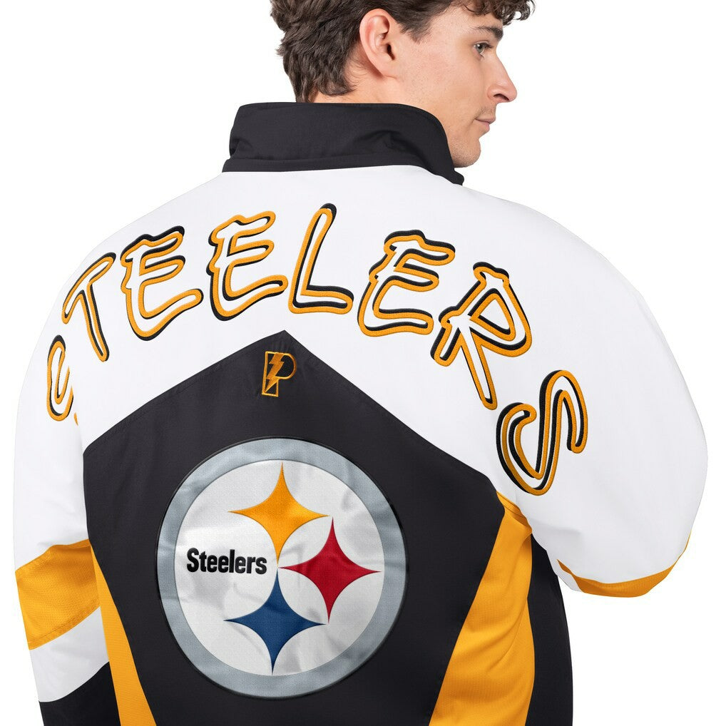 Pro Player Shoulder To Shoulder Polyfill Full-Zip Hooded Jacket - Pittsburgh Steelers