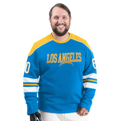 G-III Sports by Carl Banks Adaptive Lord Stanley Crewneck Sweatshirt - Los Angeles Chargers