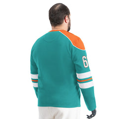 G-III Sports by Carl Banks Adaptive Lord Stanley Crewneck Sweatshirt - Miami Dolphins
