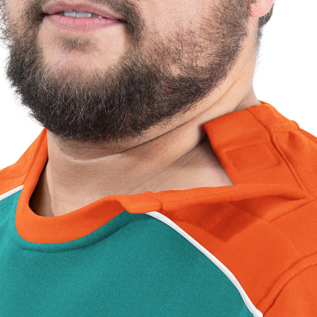 G-III Sports by Carl Banks Adaptive Lord Stanley Crewneck Sweatshirt - Miami Dolphins