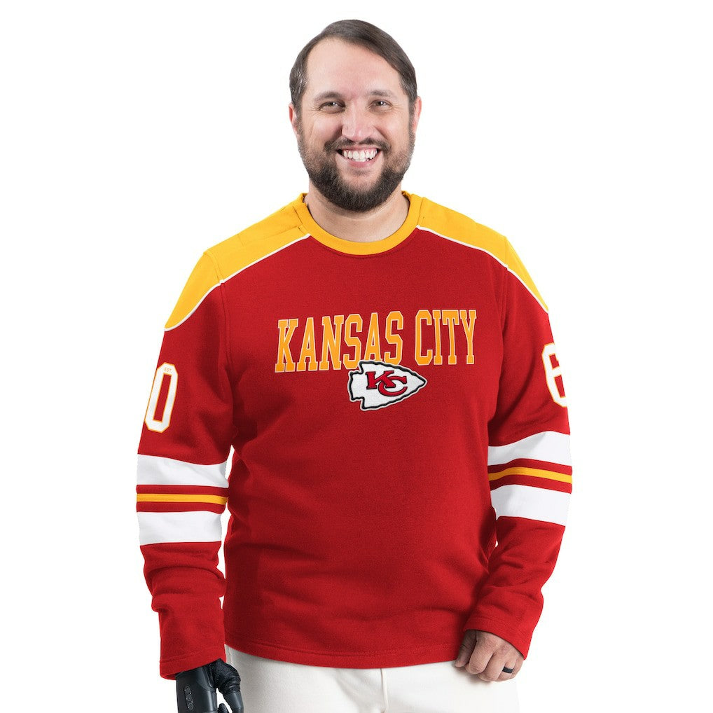 G-III Sports by Carl Banks Adaptive Lord Stanley Crewneck Sweatshirt - Kansas City Chiefs