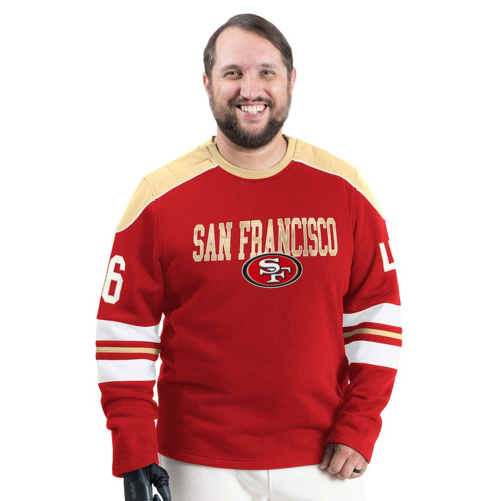 G-III Sports by Carl Banks Adaptive Lord Stanley Crewneck Sweatshirt - San Francisco 49ers