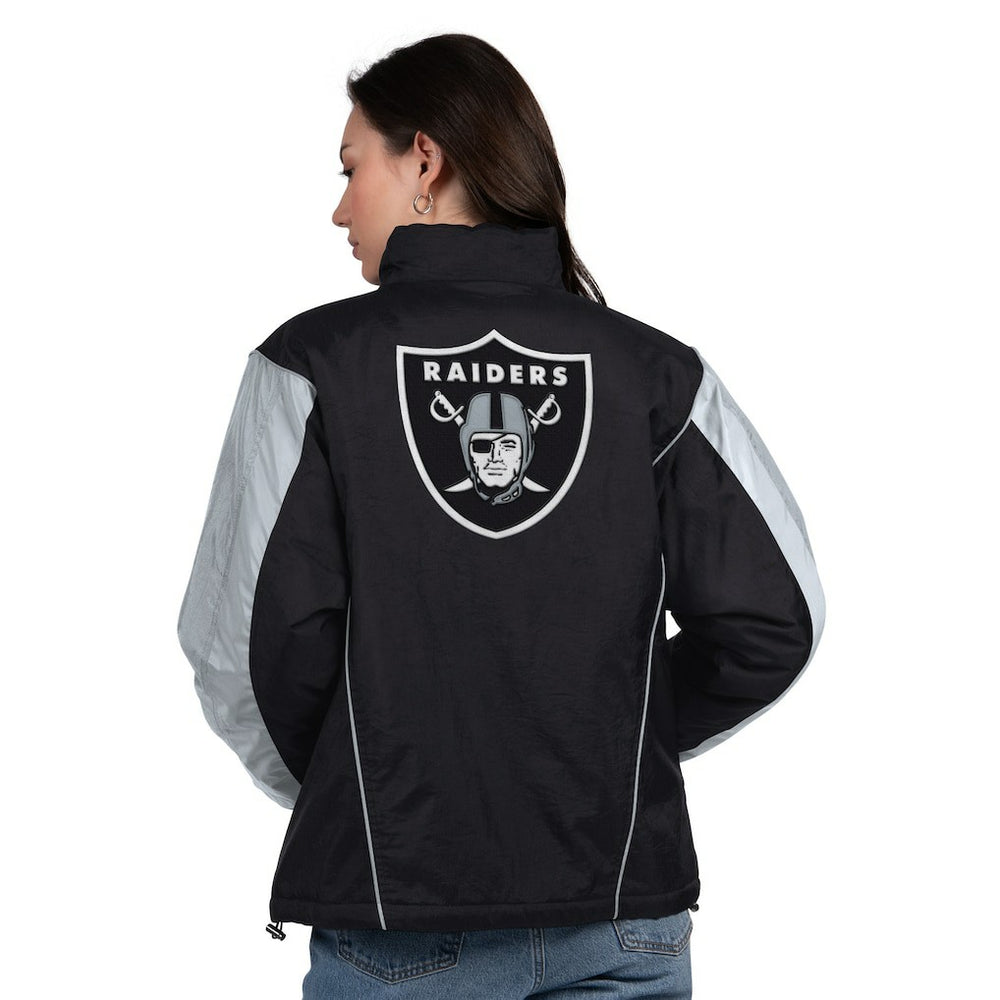Starter Women's Thursday Night Gridiron Half-Zip Jacket - Las Vegas Raiders