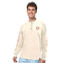 Margaritaville Five O'Clock Henley Long Sleeve T-Shirt - Las Vegas Raiders