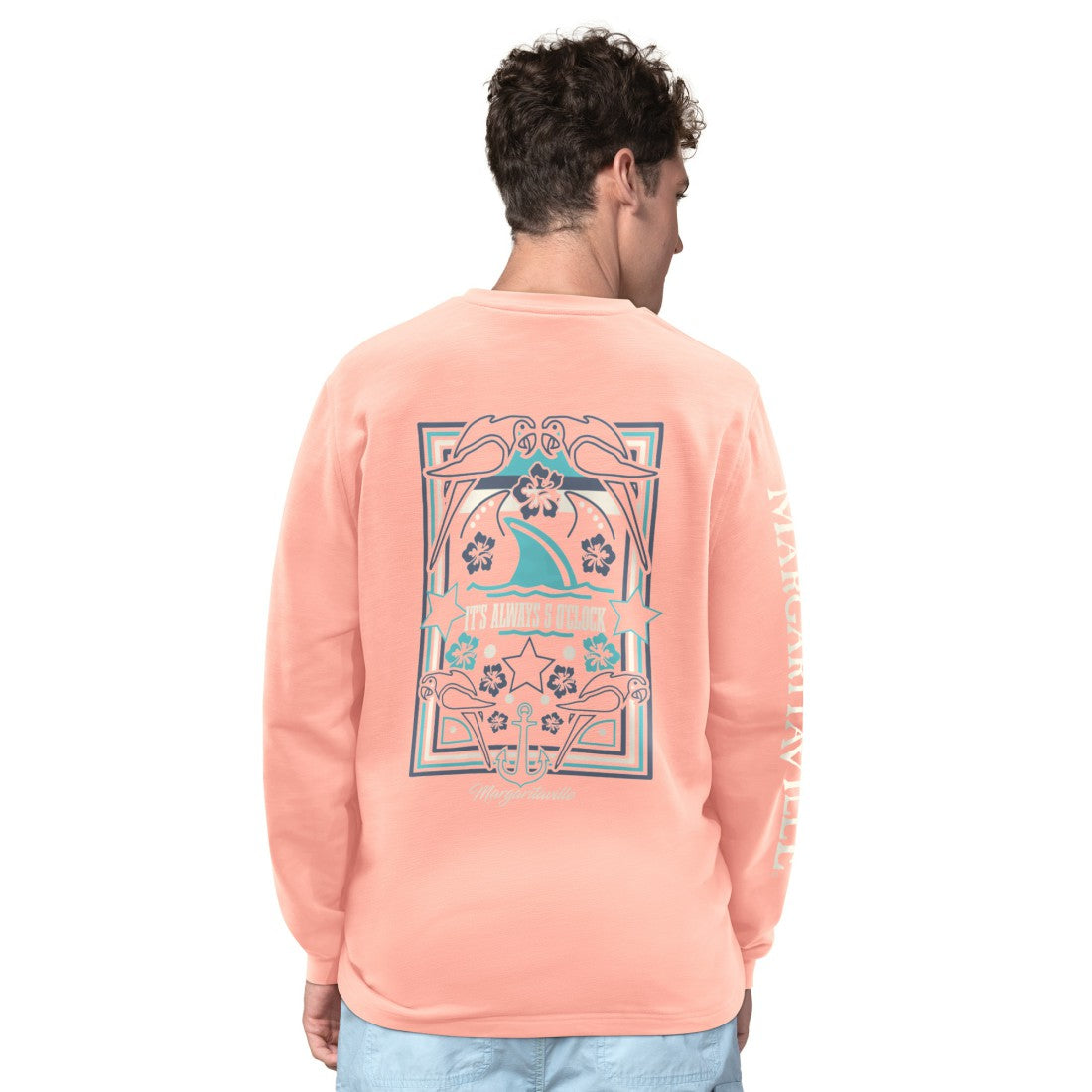 Margaritaville Five O'Clock Henley Long Sleeve T-Shirt - Tampa Bay Buccaneers