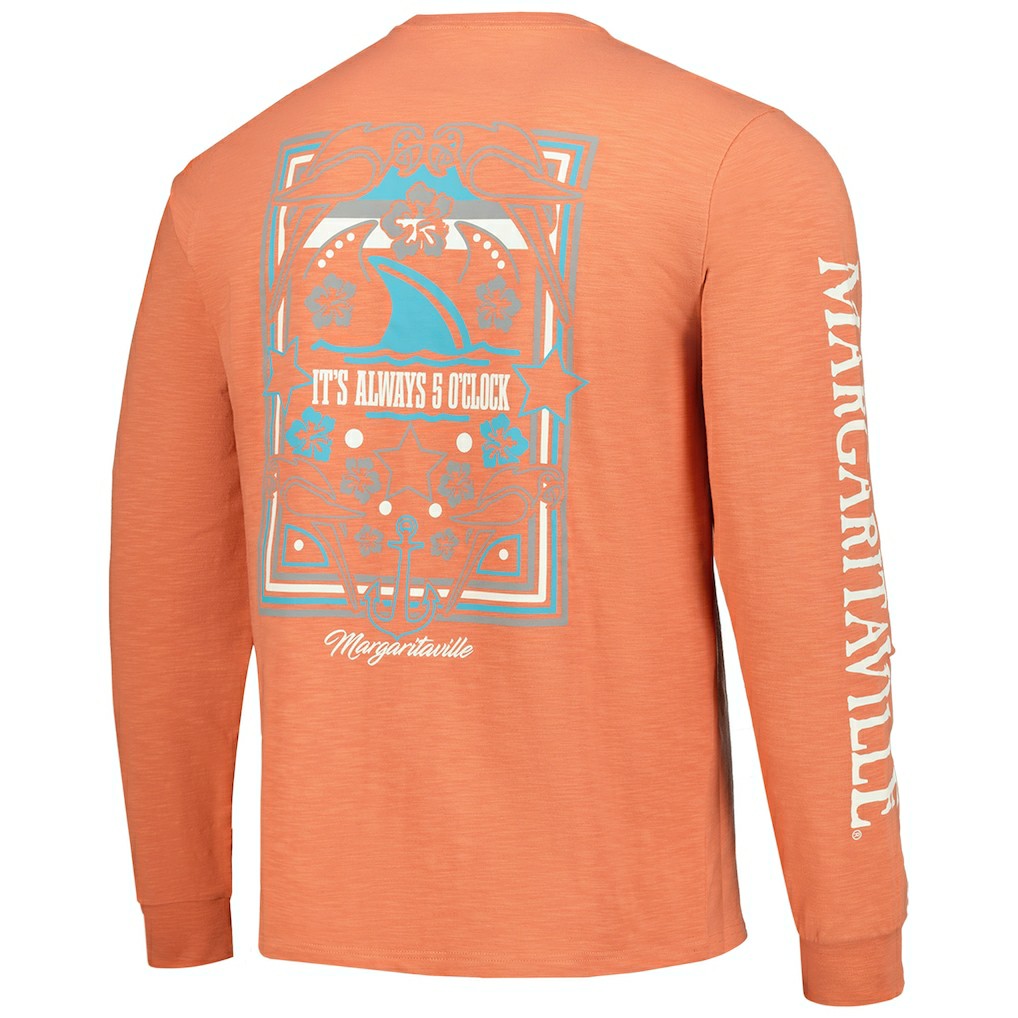 Margaritaville Five O'Clock Henley Long Sleeve T-Shirt - Cleveland Browns