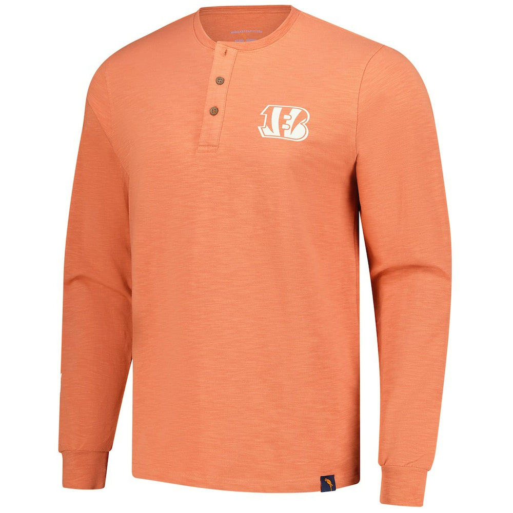 Margaritaville Five O'Clock Henley Long Sleeve T-Shirt - Cincinnati Bengals