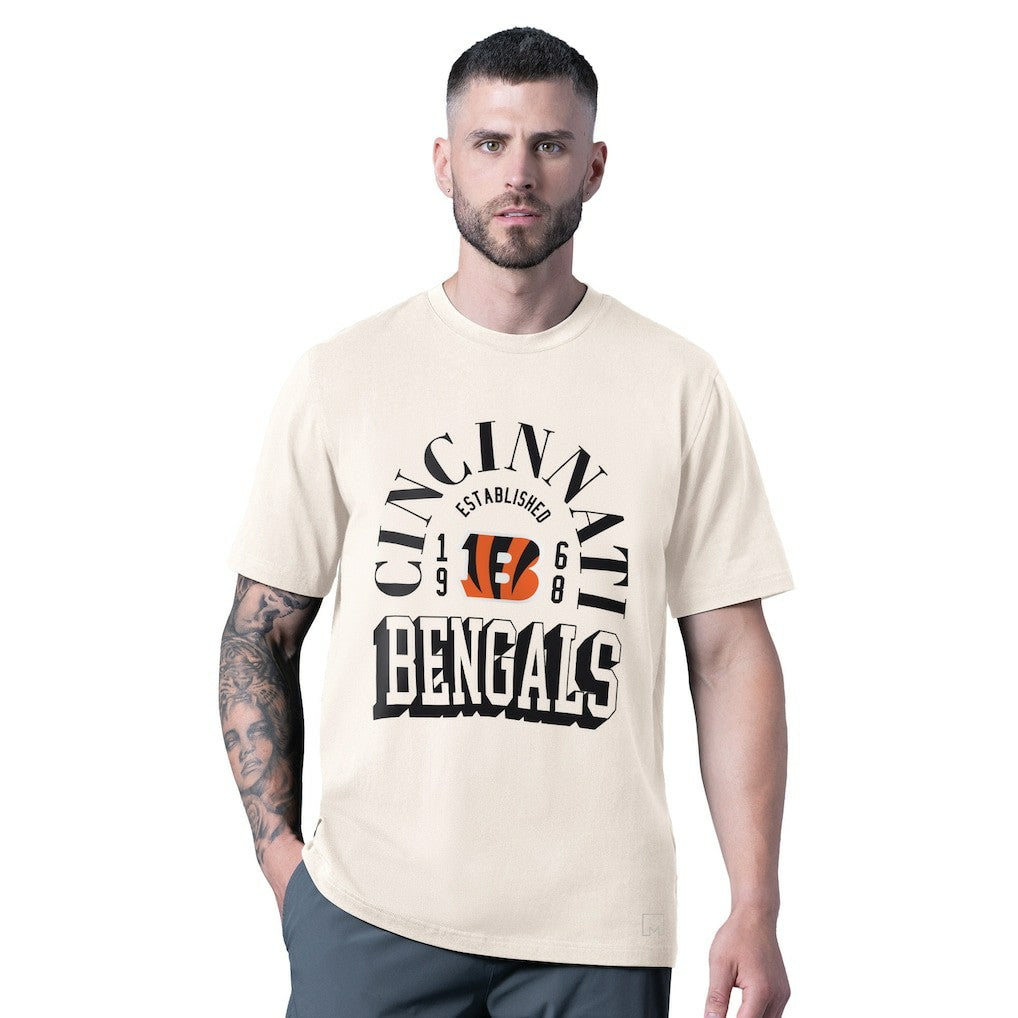 MSX by Michael Strahan Whiteout Vintage T-Shirt - Cincinnati Bengals