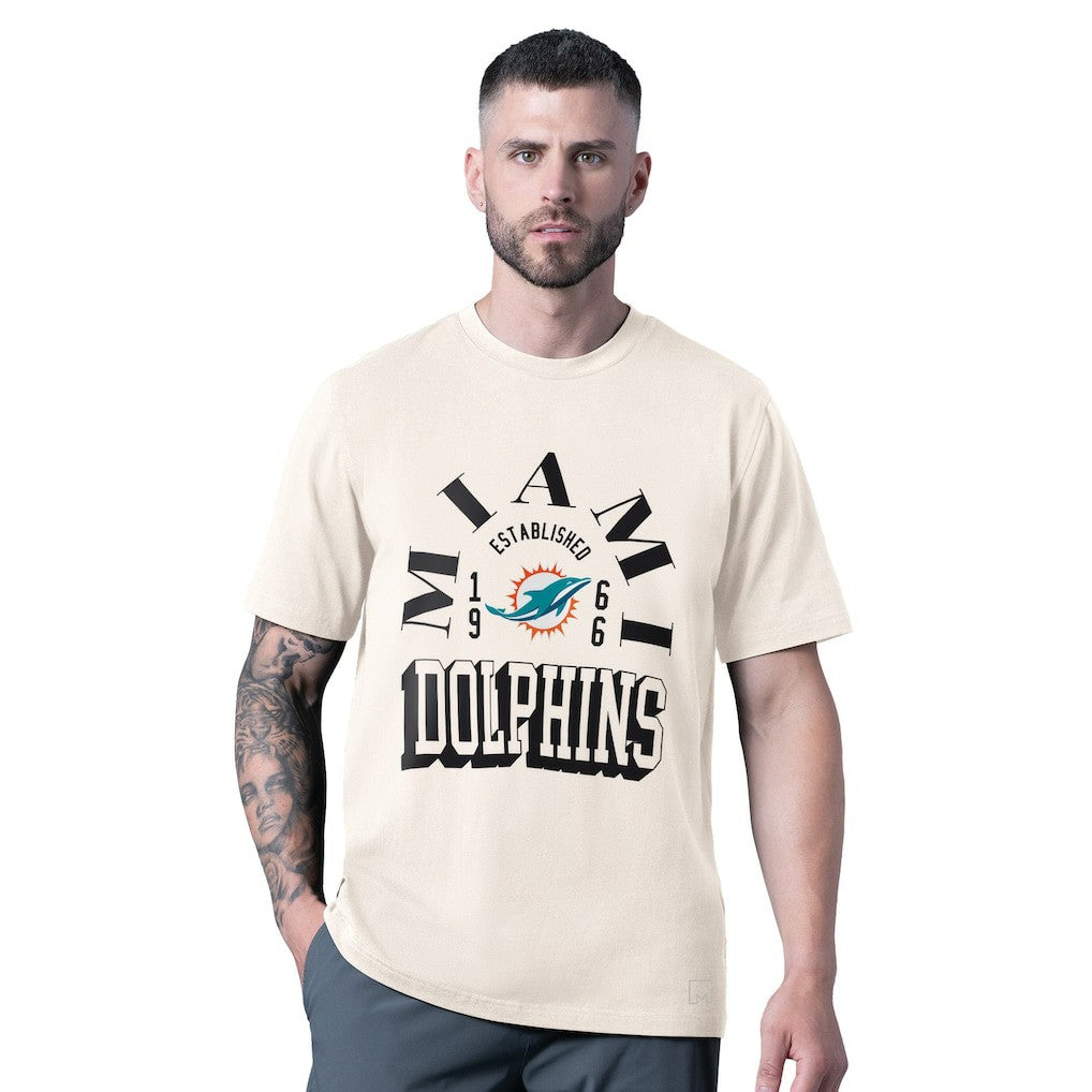 MSX by Michael Strahan Whiteout Vintage T-Shirt - Miami Dolphins