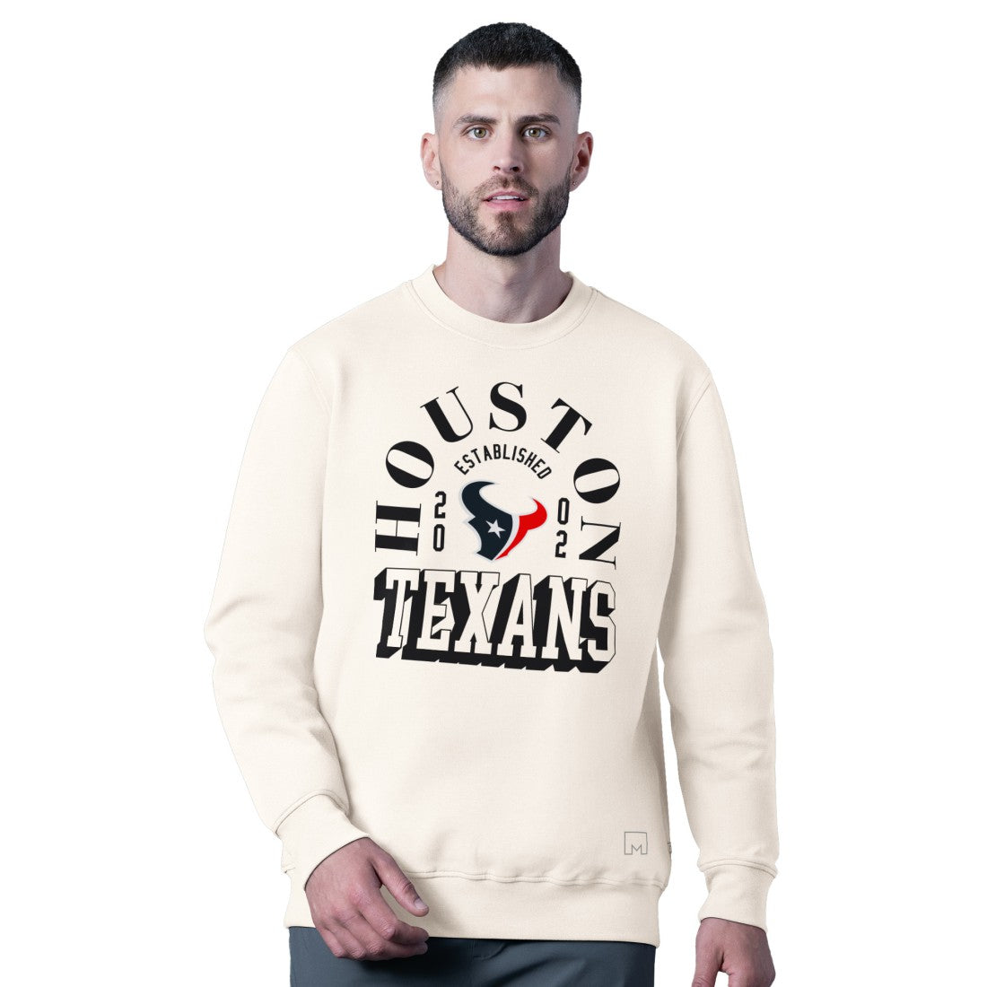 MSX by Michael Strahan Whiteout Tri-Blend Sweatshirt - Houston Texans