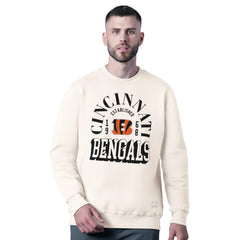 MSX by Michael Strahan Whiteout Tri-Blend Sweatshirt - Cincinnati Bengals