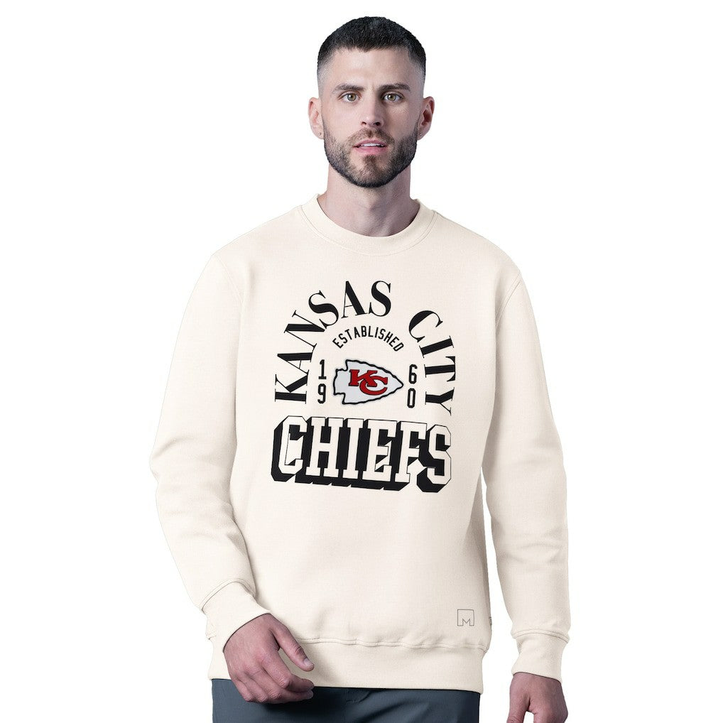 MSX by Michael Strahan Whiteout Tri-Blend Sweatshirt - Kansas City Chiefs