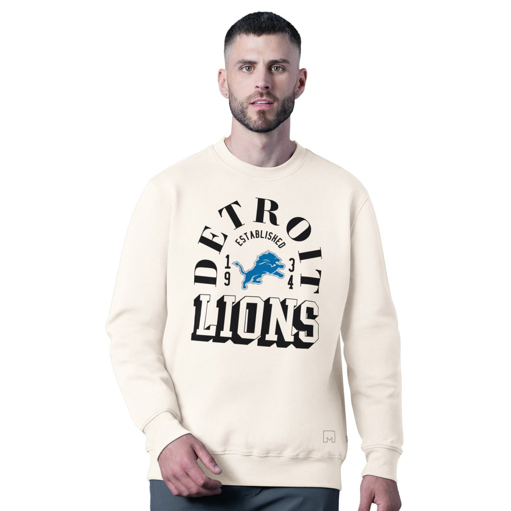 MSX by Michael Strahan Whiteout Tri-Blend Sweatshirt - Detroit Lions