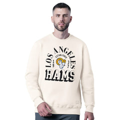 MSX by Michael Strahan Whiteout Tri-Blend Sweatshirt - Los Angeles Rams