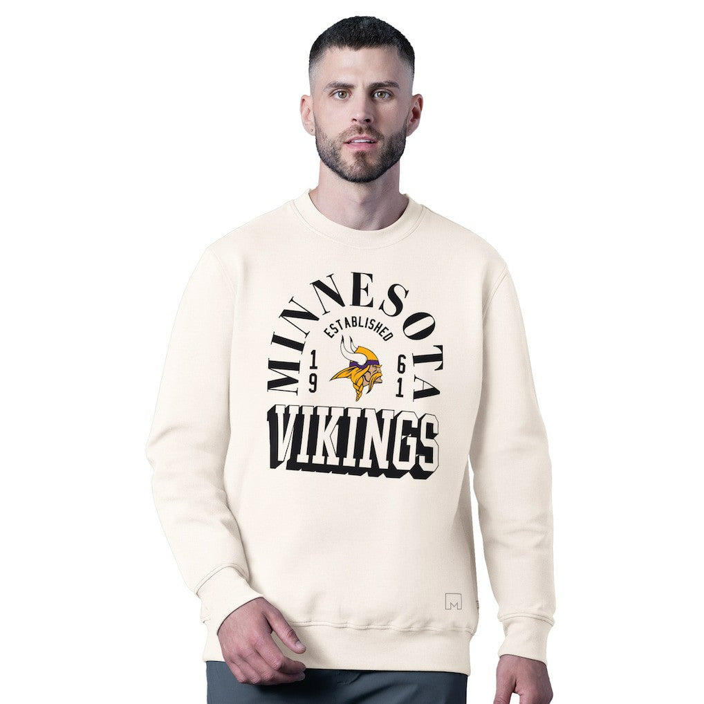 MSX by Michael Strahan Whiteout Tri-Blend Sweatshirt - Minnesota Vikings