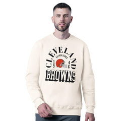 MSX by Michael Strahan Whiteout Tri-Blend Sweatshirt - Cleveland Browns