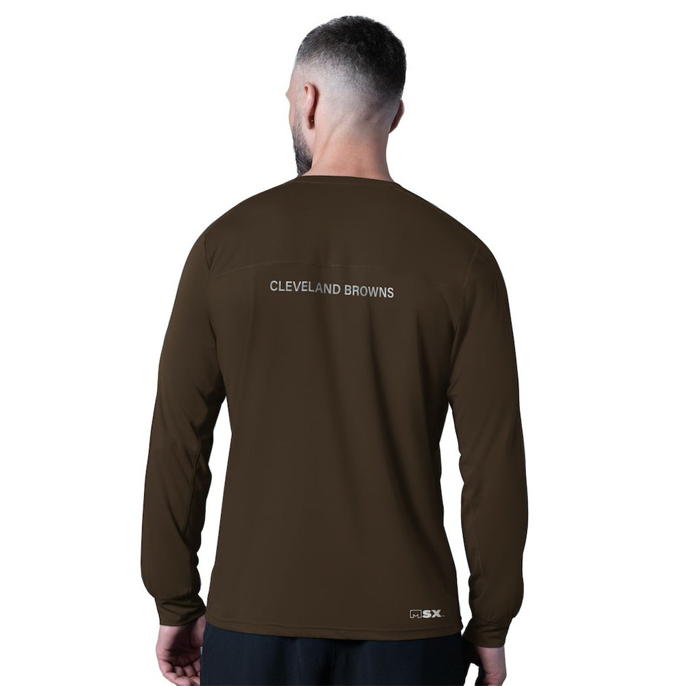 MSX by Michael Strahan Forward Long-Sleeve T-Shirt - Cleveland Browns