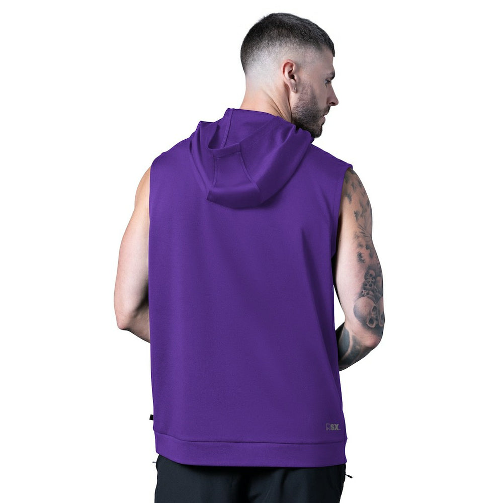 MSX by Michael Strahan Tri-Blend Rebound Sleeveless Hoodie - Minnesota Vikings